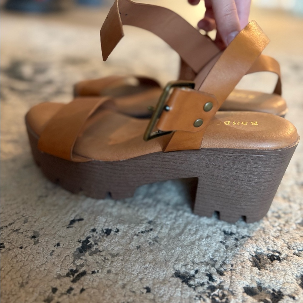 Brown Platform Sandals